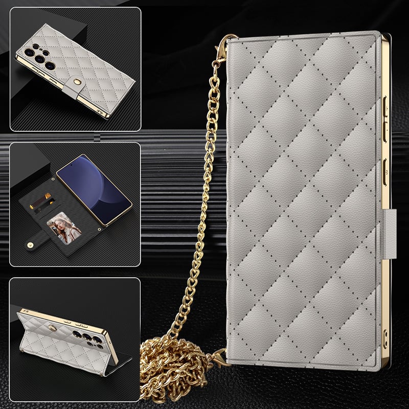 [💥New Arrivals💥]Diamond Pattern Card Flip Leather Case For Samsung Galaxy S25 Ultra/Samsung Galaxy S24 Ultra/Samsung Galaxy S23 Ultra