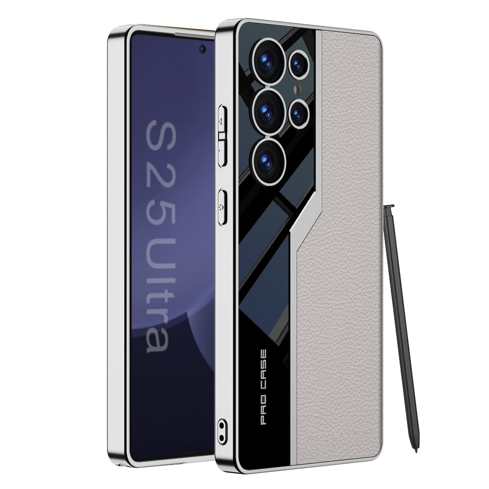 Electroplating leather supercar mobile phone case for Galaxy S25 Series(Only case)