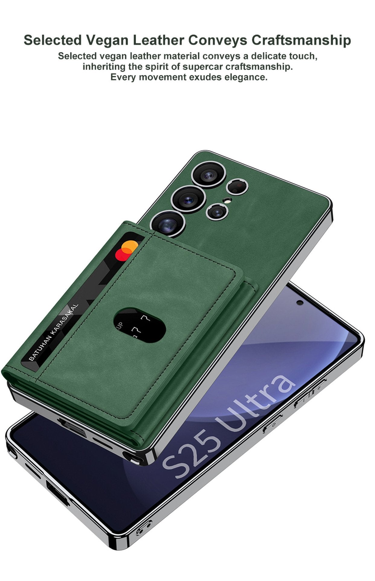 Magnetic Split Wallet Case For Galaxy S25 Ultra