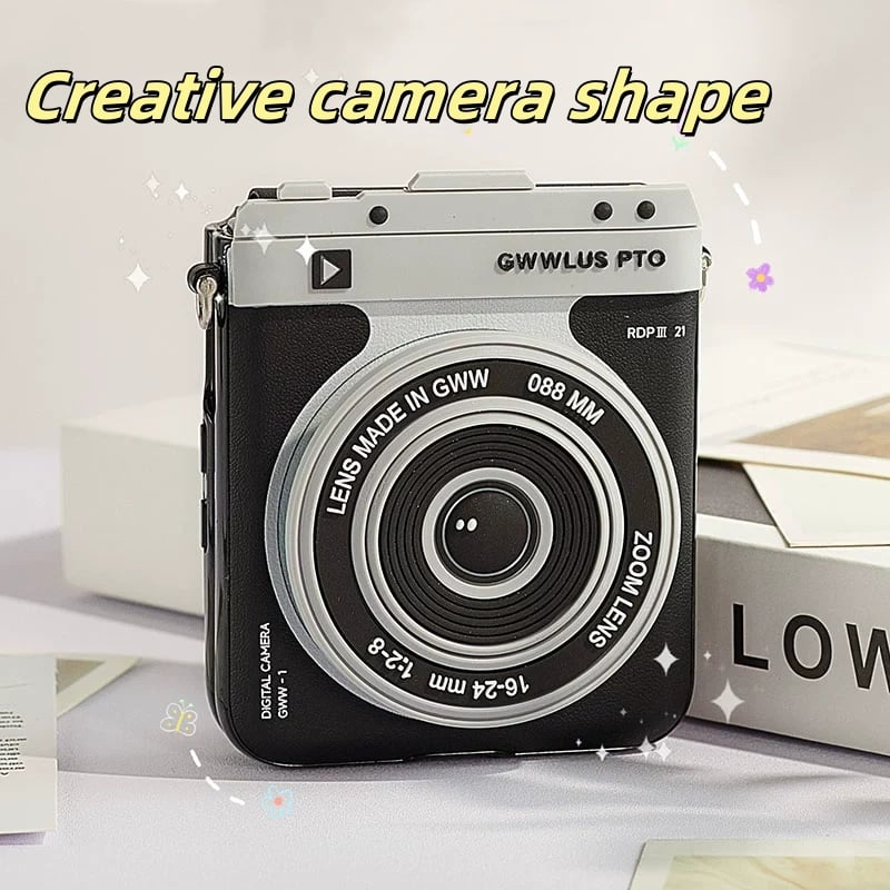 📸 Camera Design Retractable Hinge Full Protective Case for Galaxy Z Flip 5/Galaxy Z Flip 6