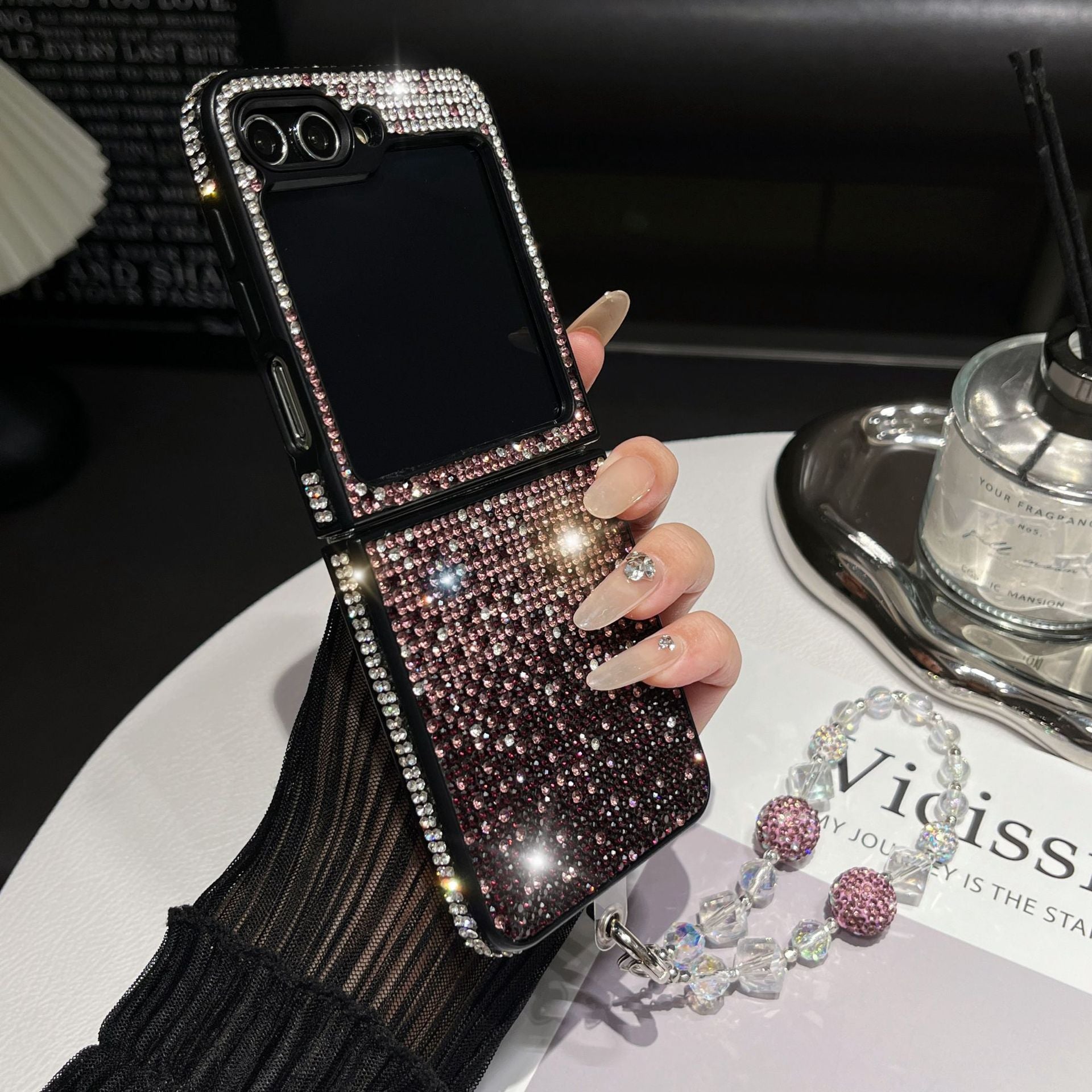 Luxury Diamond Case For Galaxy Z Flip 3/Galaxy Z Flip 4/Galaxy Z Flip 5/Galaxy Z Flip 6