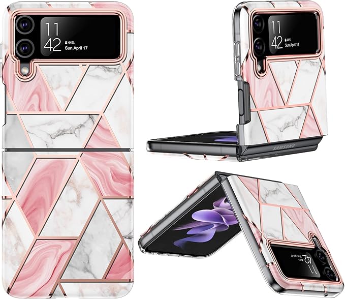 Marble Pattern Phone Case For Galaxy Z Flip 3 / Galaxy Z Flip 4 / Galaxy Z Flip 5 / Galaxy Z Flip 6