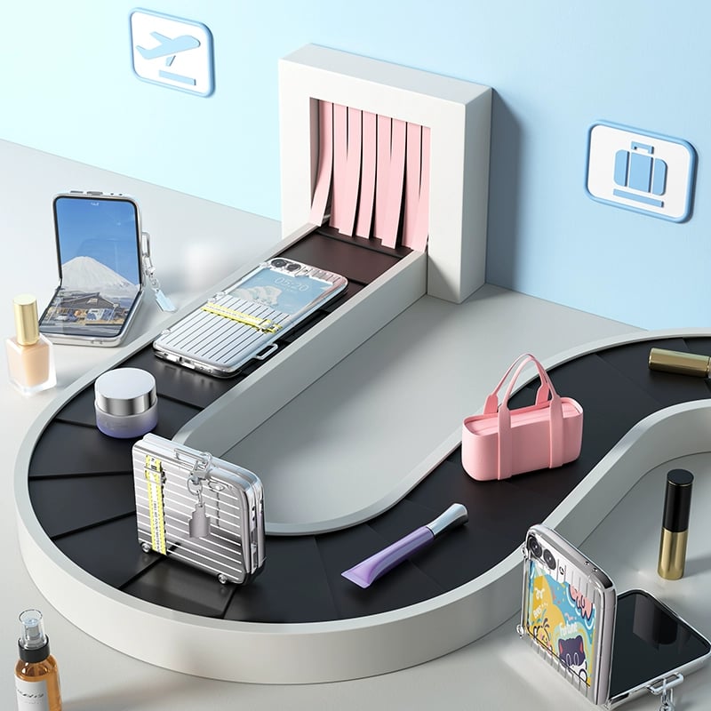 Luggage Phone Case For Samsung Galaxy Z Flip 5 & Samsung Galaxy Z Flip 6