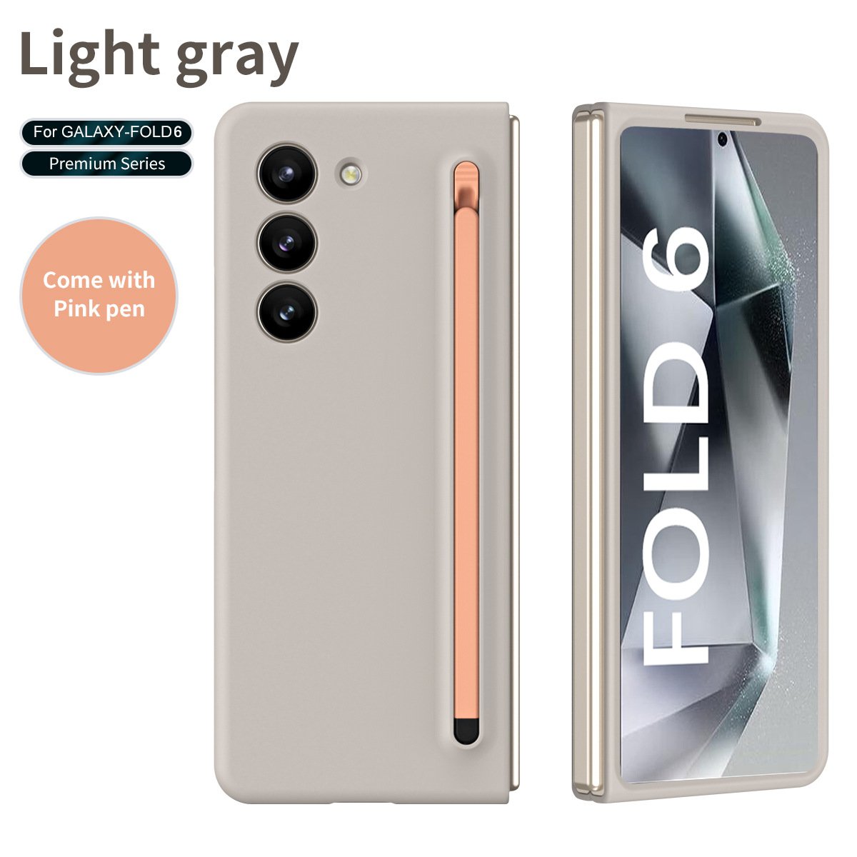 New Processes Anti-fingerprint protective case For Galaxy Z Fold 3/Galaxy Z Fold 4/Galaxy Z Fold 5/Galaxy Z Fold 6 S-Pen Case