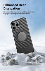 Luggage Retractable Metal Mobile Phone Case With Magnetic Bracket Suitable For iPhone 16 15 Series