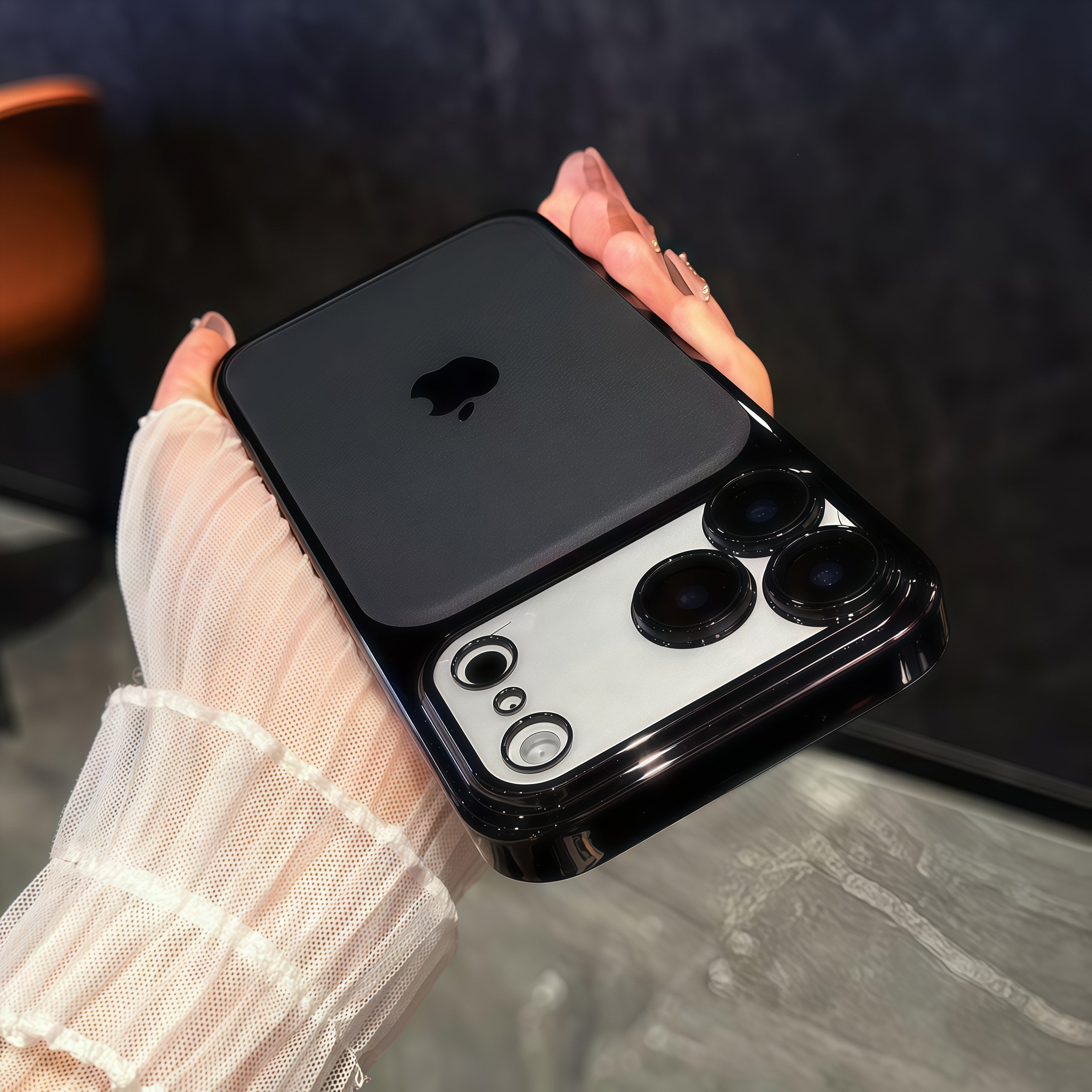 Ultra-thin PC leather case for iPhone 17 Pro Max