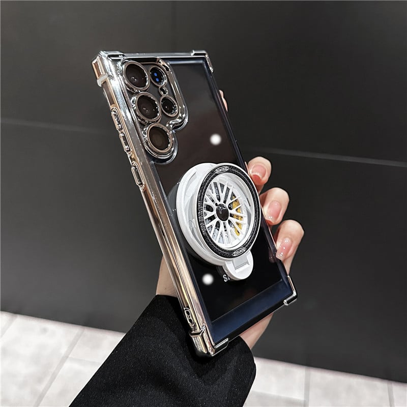 Slim Phone Case with Rotating Fidget Gyroscope & Transformative Stand For Samsung Galaxy S25/S24/S23/S22 Series
