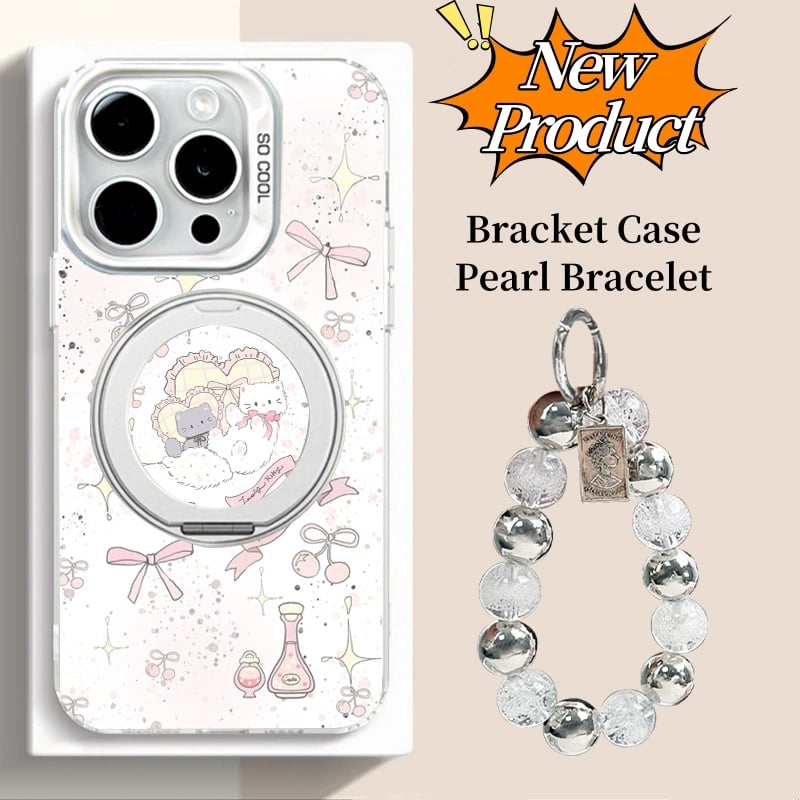 SentimentvalueTM Cherry Kitten Phone Case For iPhone 16 15 14 13 12 11 Series