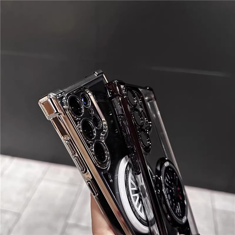 Slim Phone Case with Rotating Fidget Gyroscope & Transformative Stand For Samsung Galaxy S25/S24/S23/S22 Series