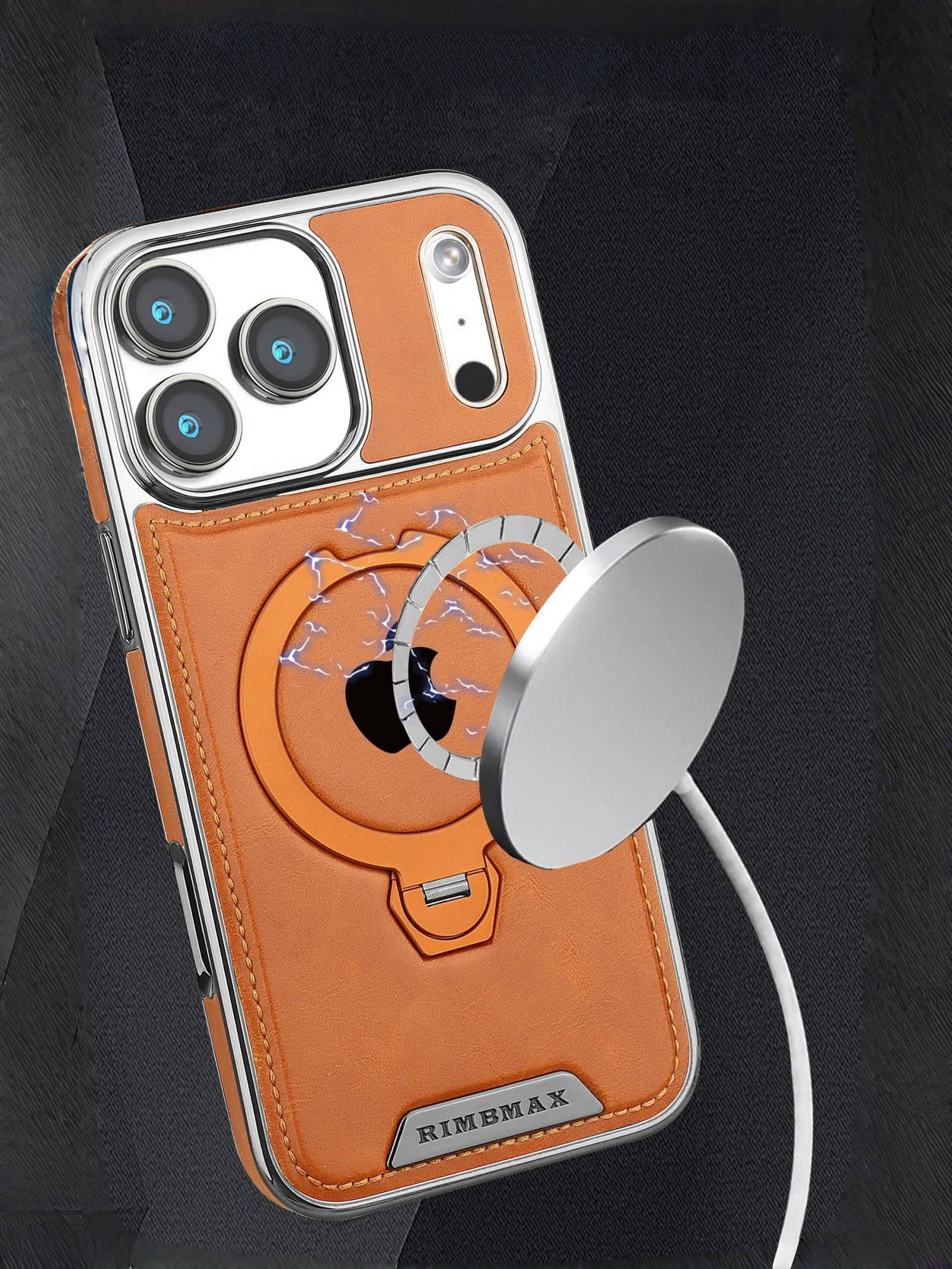 [17 Series Updated]Leather Magnetic Stand Case