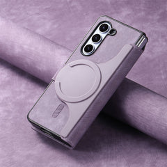 Mobile phone case suitable for Galaxy Z Fold 3/Galaxy Z Fold 4/Galaxy Z Fold 5/Galaxy Z Fold 6, full-cover anti-fall, magnetic separation, card insertion protective cover