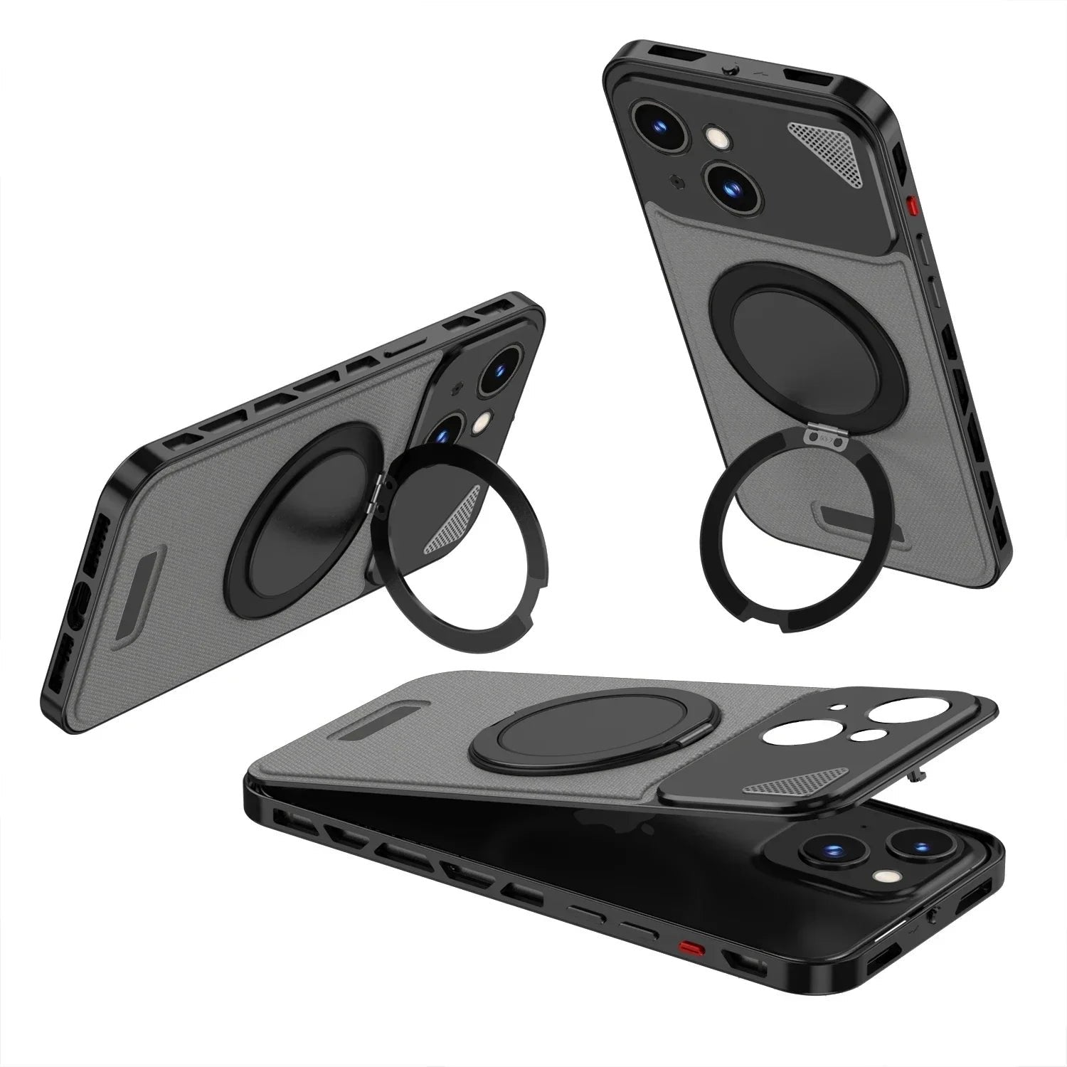 SentimentvalueTM Metal Magnetic Leather Case For iPhone 16/15/14/13 Series