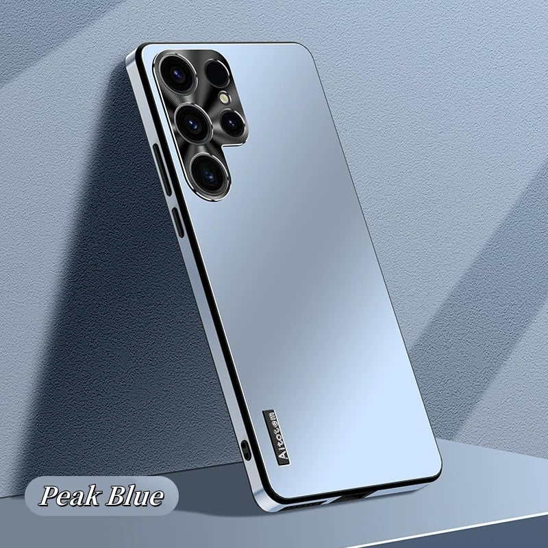 Fashionable Light-sensitive Aurora Metal Lens Soft-edge Mobile Phone Case For Samsung Galaxy S25 S24 S23 S22 S21 Series