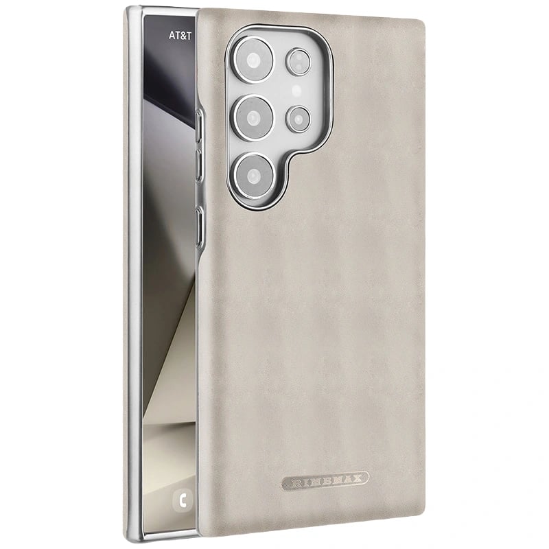 High-end Wax Pattern Business Anti-fall Leather Case With Built-in Magnetic Suction For Samsung Galaxy S25 S24 S23 Series