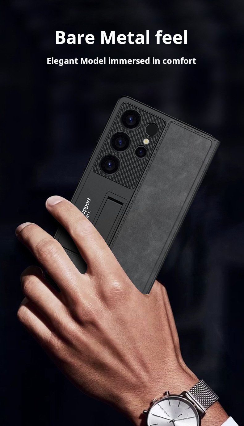 Premium Business Flip Wallet Case For Galaxy S25 S24 S23 Ultra(Only Case)