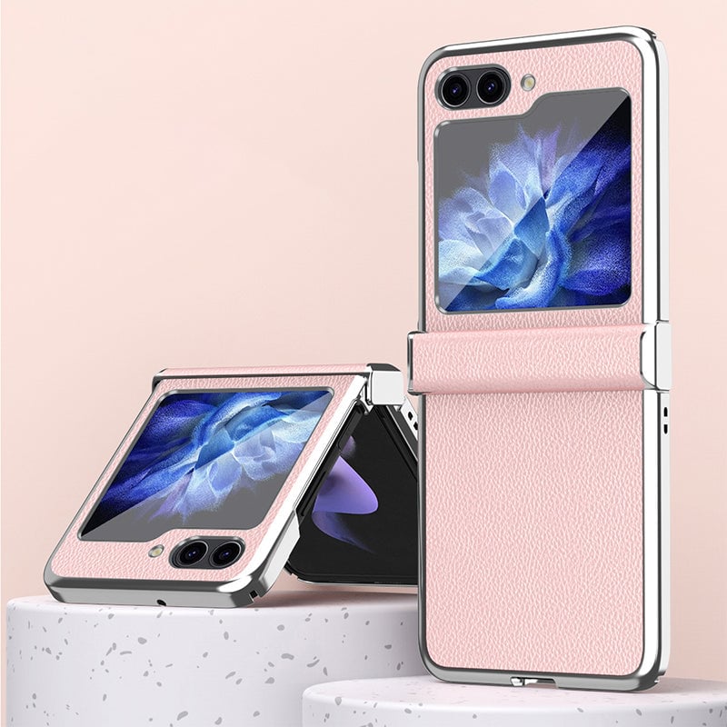 Galaxy Z Flip 3/Galaxy Z Flip 4/Galaxy Z Flip 5 | Luxurious Leather Case