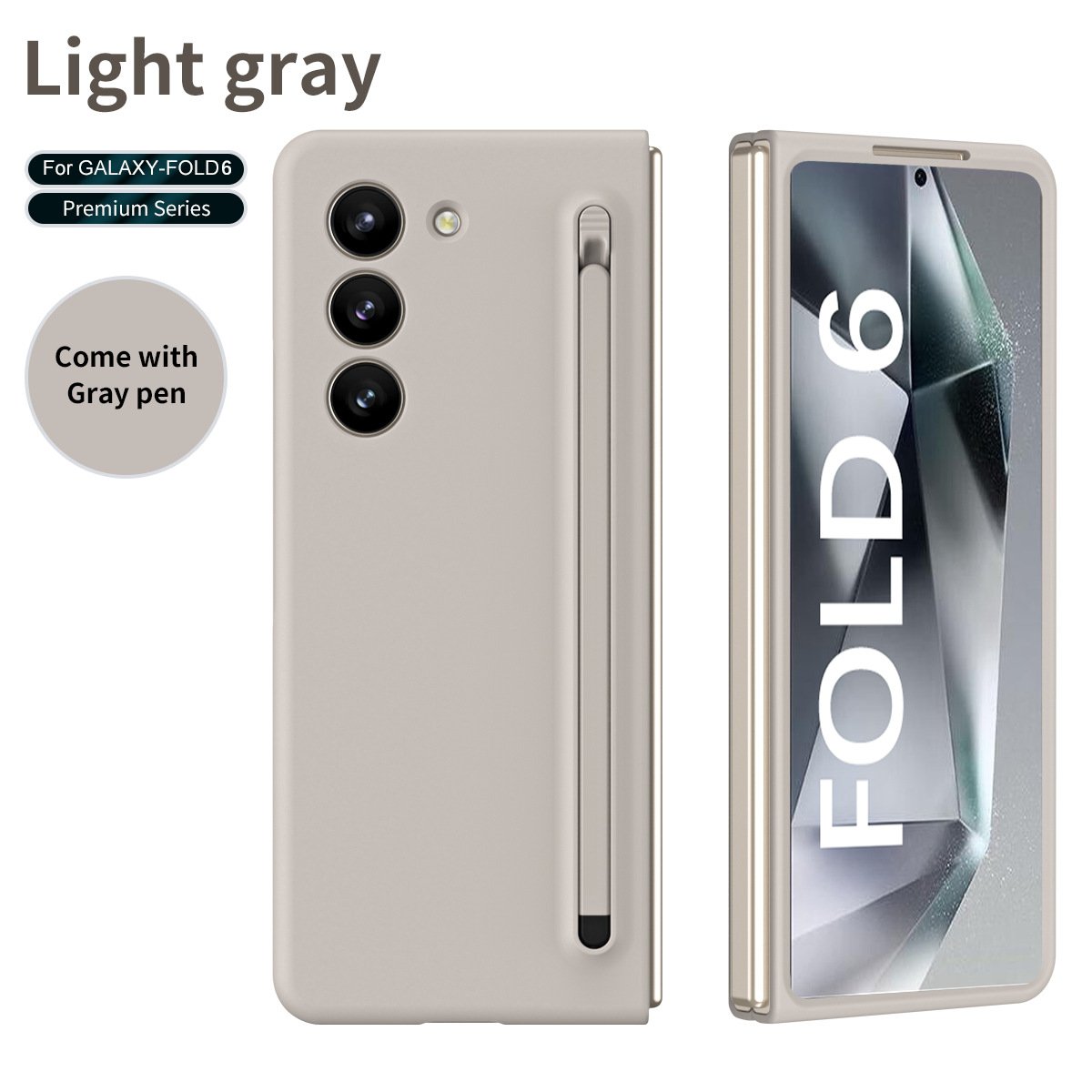 New Processes Anti-fingerprint protective case For Galaxy Z Fold 3/Galaxy Z Fold 4/Galaxy Z Fold 5/Galaxy Z Fold 6 S-Pen Case