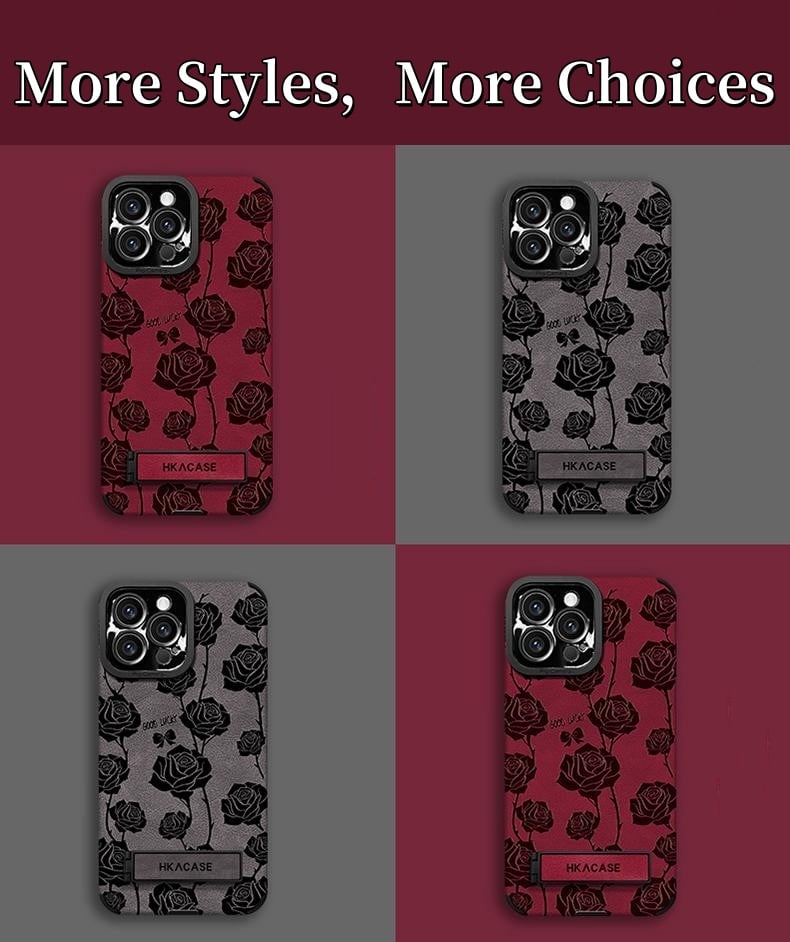 Full Screen Rose Phone Case For iPhone 16/15/14/13/12/11 Series