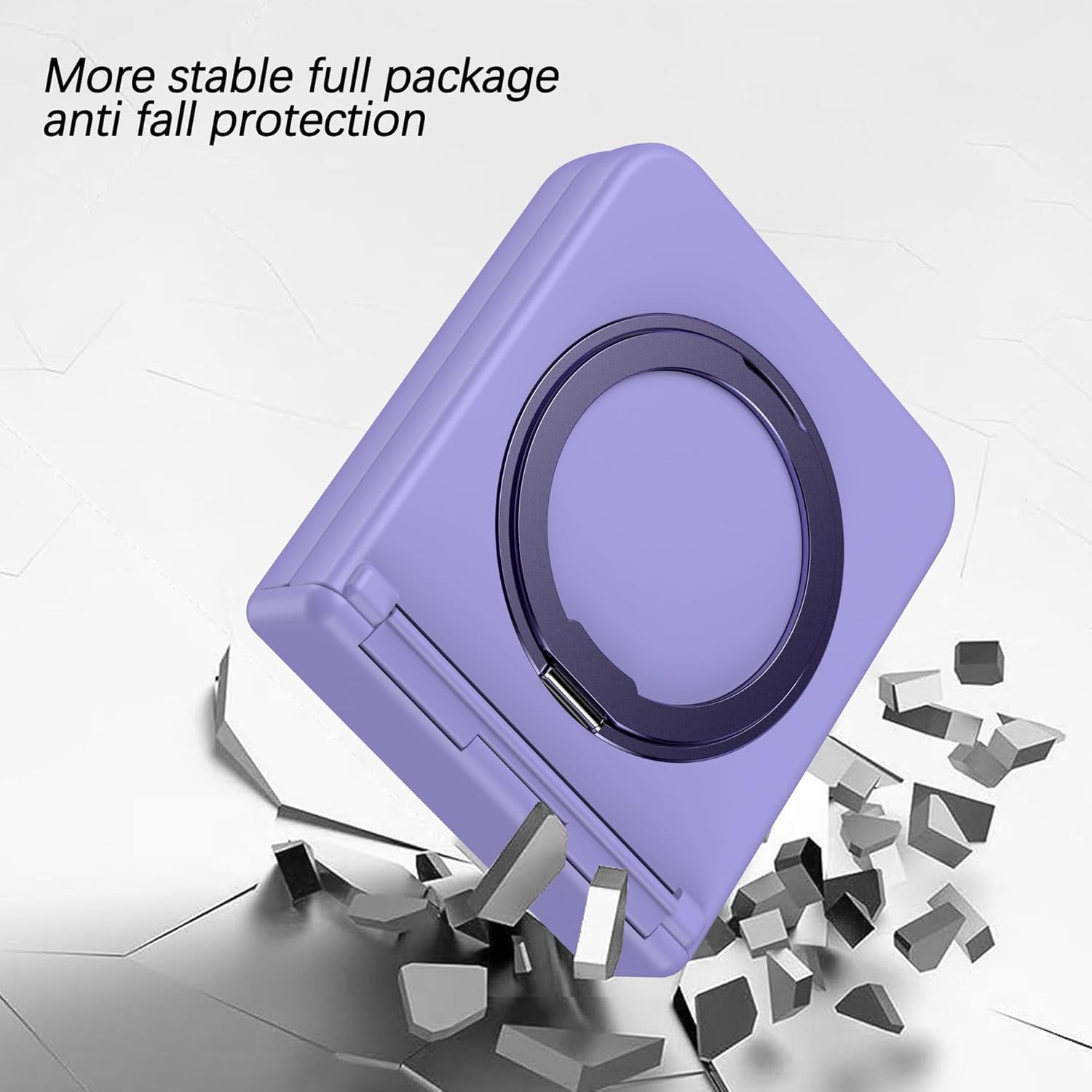 Full Coverage Hinge Shockproof Phone Case For Galaxy Z Flip 3/Galaxy Z Flip 4/Galaxy Z Flip 5/Galaxy Z Flip 6