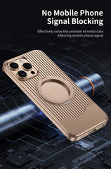 Luggage Retractable Metal Mobile Phone Case With Magnetic Bracket Suitable For iPhone 16 15 Series