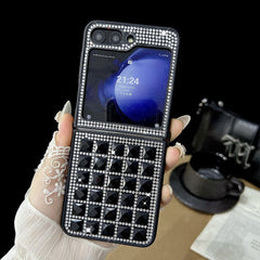 Shiny Diamond Cube Phone Case For Galaxy Z Flip 3/Galaxy Z Flip 4/Galaxy Z Flip 5/Galaxy Z Flip 6