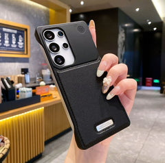 Frameless Built-in Magnetic Aromatherapy Leather Case For Samsung Galaxy S25 S24 S23 S22 Ultra