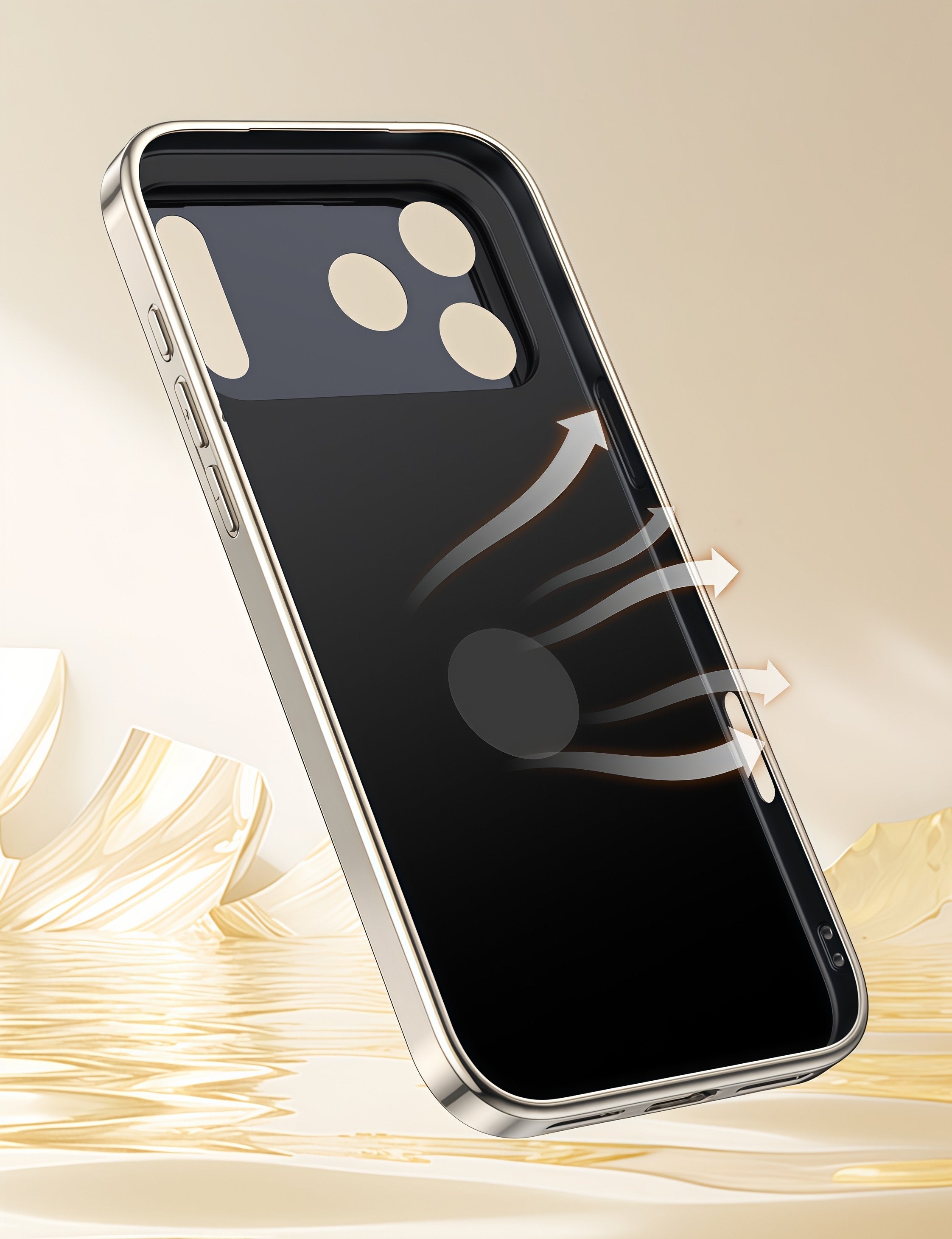 KASCASE | Skin-Textured Leather Rotating Magnetic Stand Case for iPhone 17 Pro Max