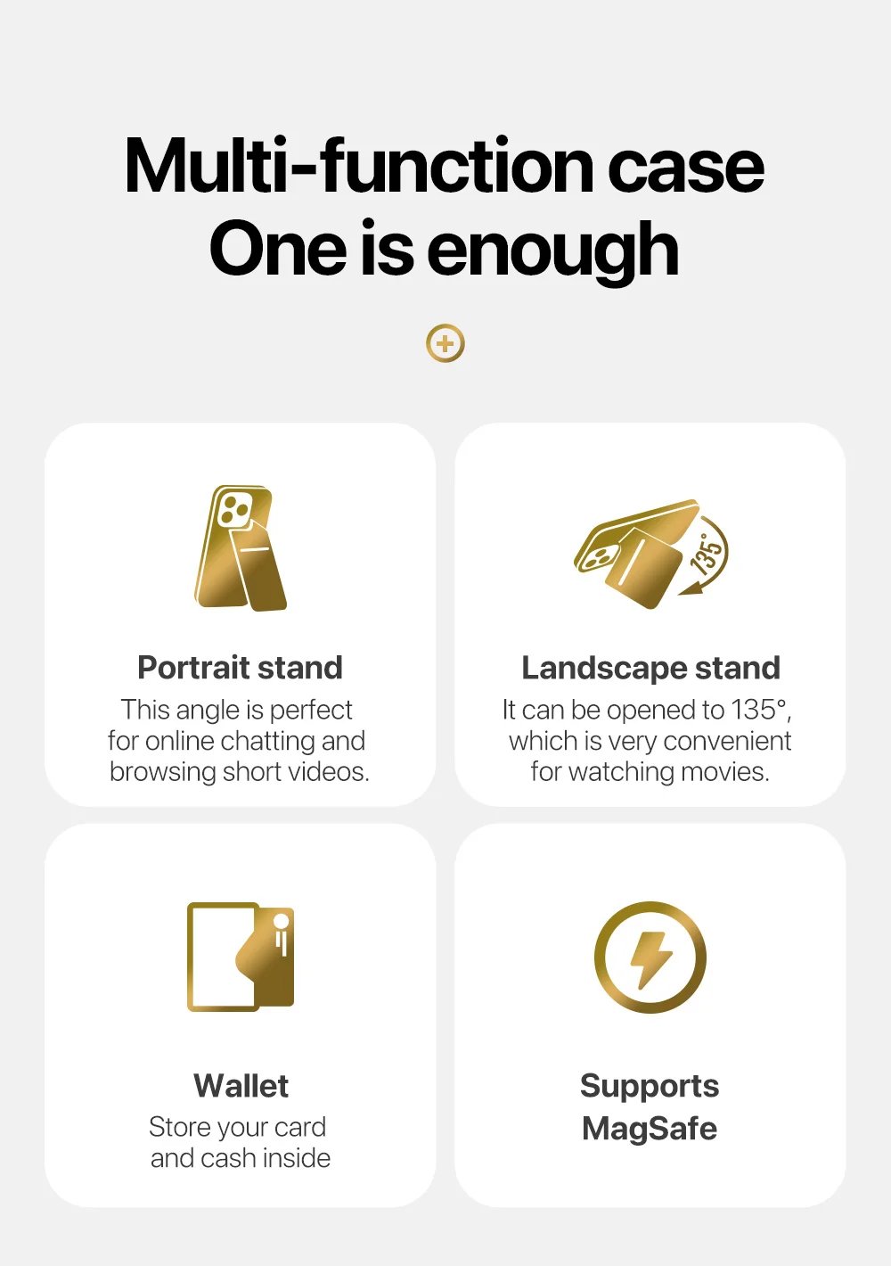 3 in 1 Magnetic Case For Samsung S24 S25 Ultra Case Phone Stand Wallet