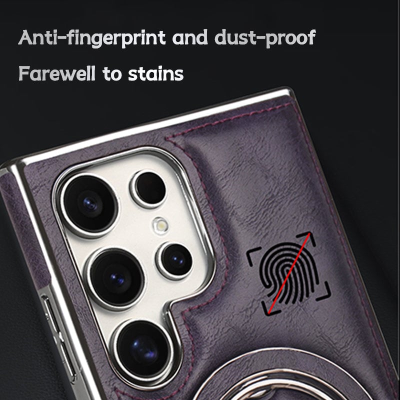 For Samsung Galaxy S24 Series Business Magnetic Anti-fall Bracket Protective Case