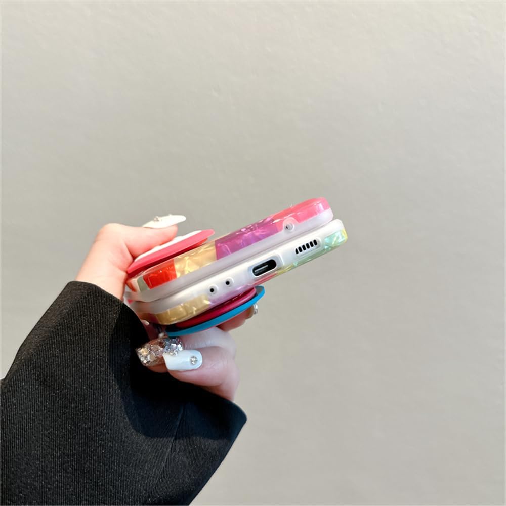 Graffiti Oil Painting Flower Phone Case For Galaxy Z Flip 3/Galaxy Z Flip 4/Galaxy Z Flip 5/Galaxy Z Flip 6