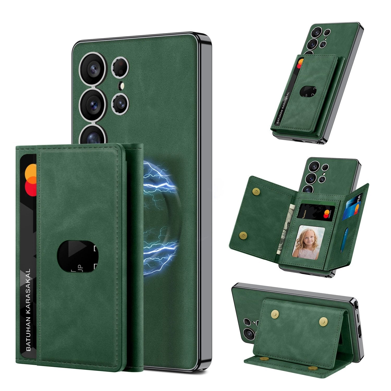 Magnetic Split Wallet Case For Galaxy S25 Ultra