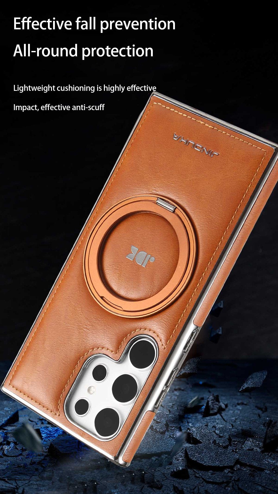 SentimentvalueTM Magnetic Leather Case With 360° Rotating Bracket For S25/S24/S23 Series and Galaxy S22 Ultra