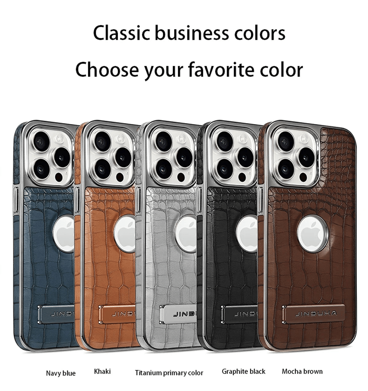 Crocodile Pattern Leather invisible Kickstand Magnetic Case For iPhone Wireless Charging