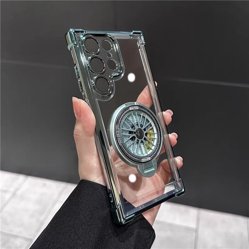 Slim Phone Case with Rotating Fidget Gyroscope & Transformative Stand For Samsung Galaxy S25/S24/S23/S22 Series