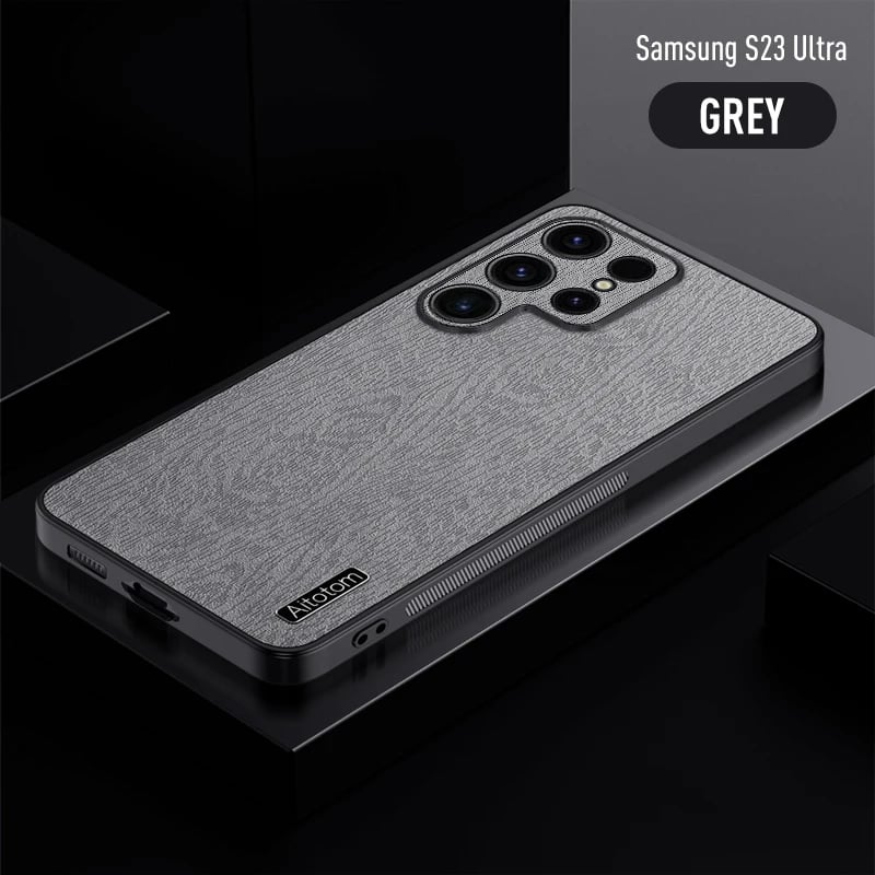 Bark Pattern Retro Business All-inclusive Protective Case For Samsung Galaxy S25 S24 S23 S22 S21 Note20 Series