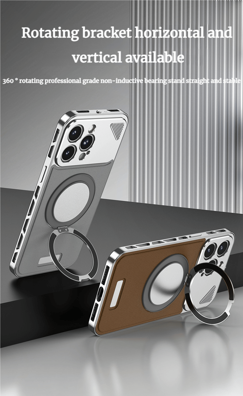 SentimentvalueTM Metal Magnetic Leather Case For iPhone 16/15/14/13 Series