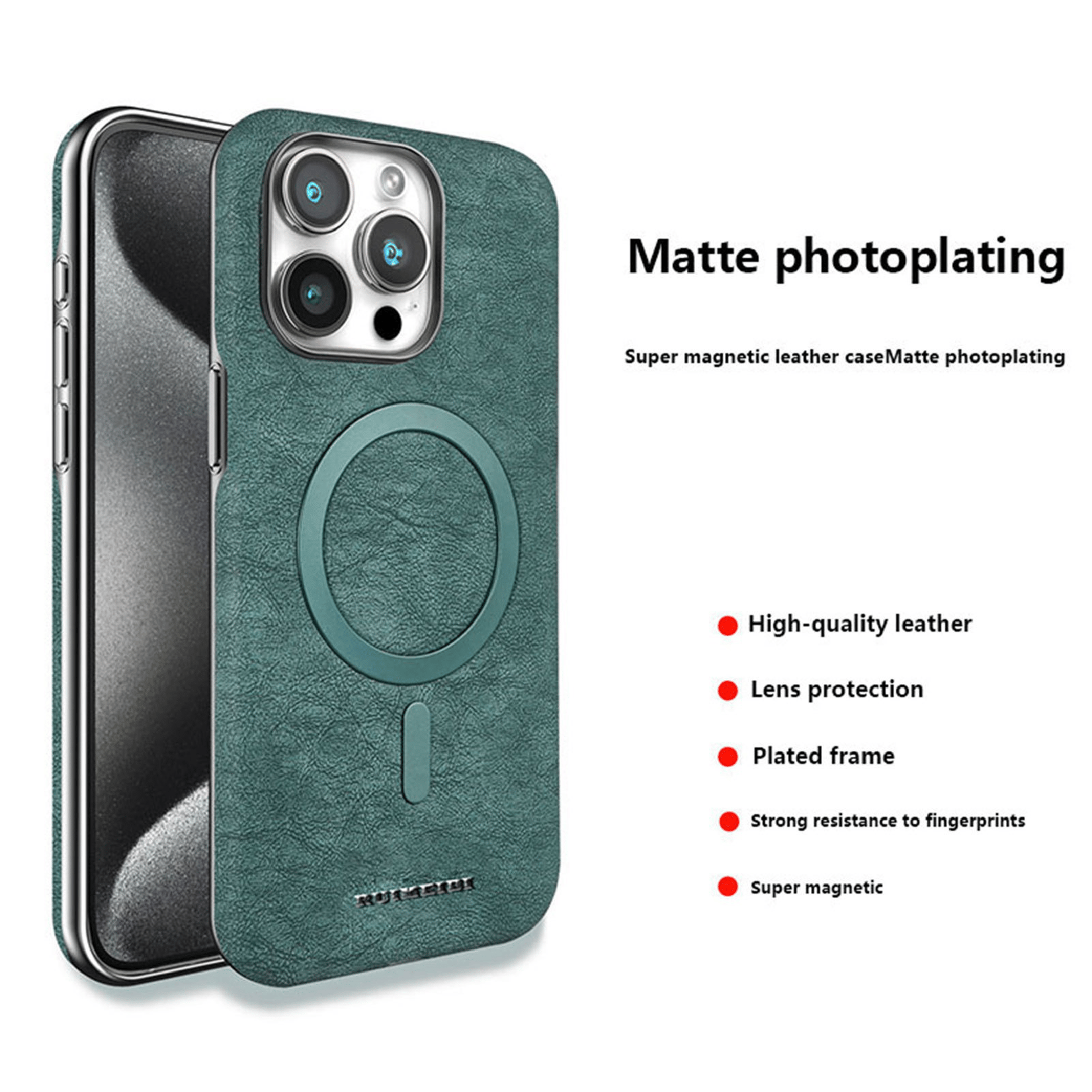 Matte Premium Leather iPhone Case