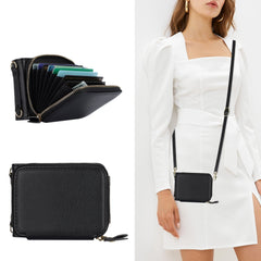 Suitable for Galaxy Z Flip 3/Galaxy Z Flip 4/Galaxy Z Flip 5/Galaxy Z Flip 6 Zipper Bag Mobile Phone Case Leather Case Card Holder