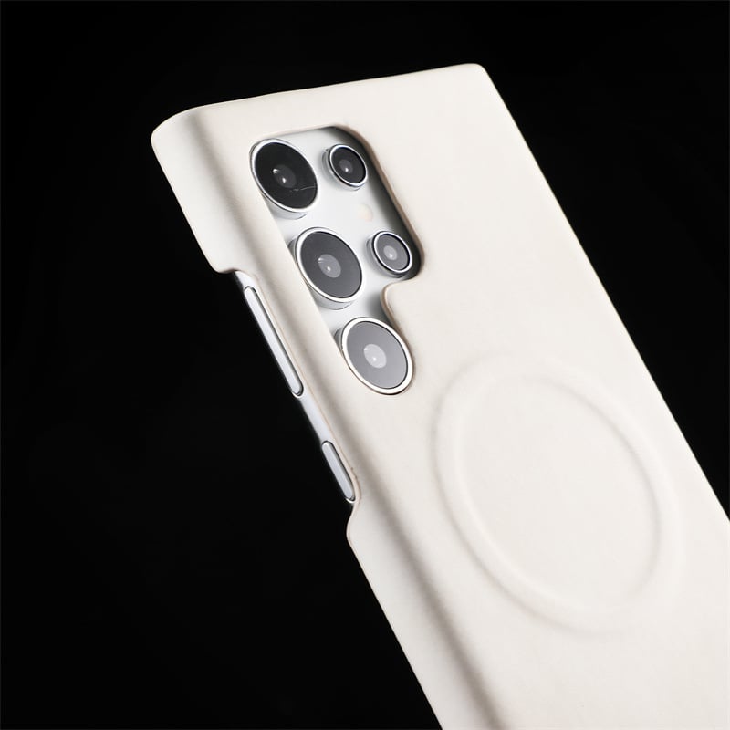 Leather Magnetic Ultra-thin Sweat-proof Phone Case For Samsung Galaxy S23 S24 Ultra