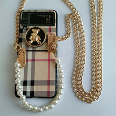 Galaxy Z Flip 3/Galaxy Z Flip 4 | Fashion Mobile Phone Case With Chain
