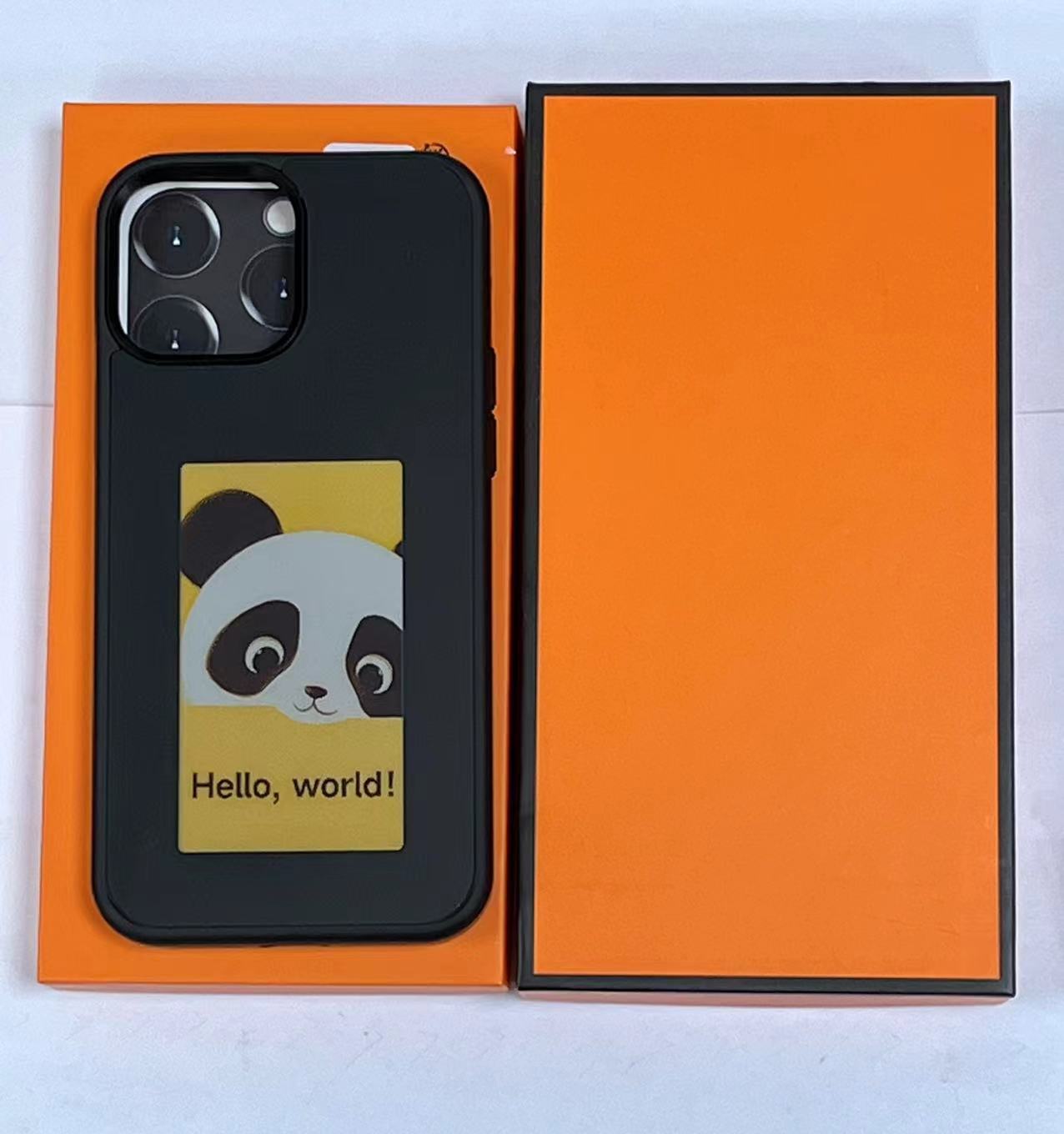 Ink Screen iPhone Case Apple IPhone15 Promax High-end Frosted All-inclusive Protective Cover Nfc Personalized Screen Projection