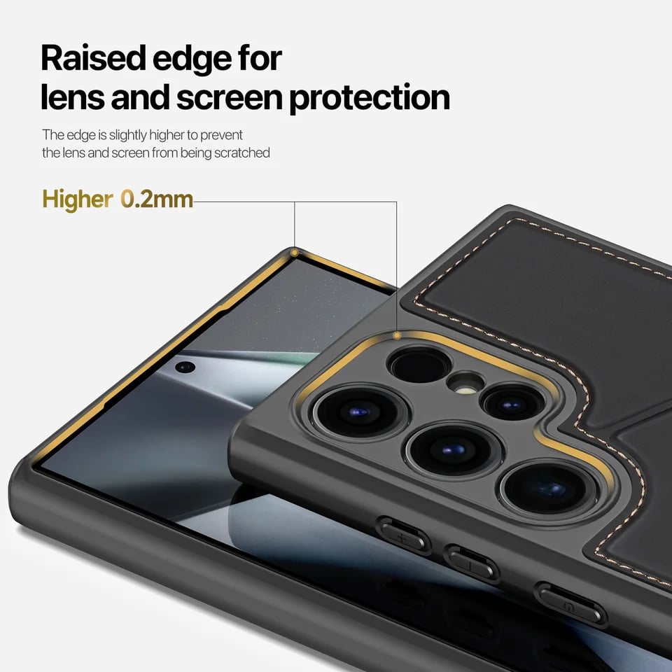 3 in 1 Magnetic Case For Samsung S24 S25 Ultra Case Phone Stand Wallet