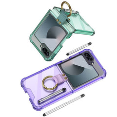 Galaxy Z Flip 5 and Galaxy Flip 6 | Transparent Ring Phone Case(Bring Pen)