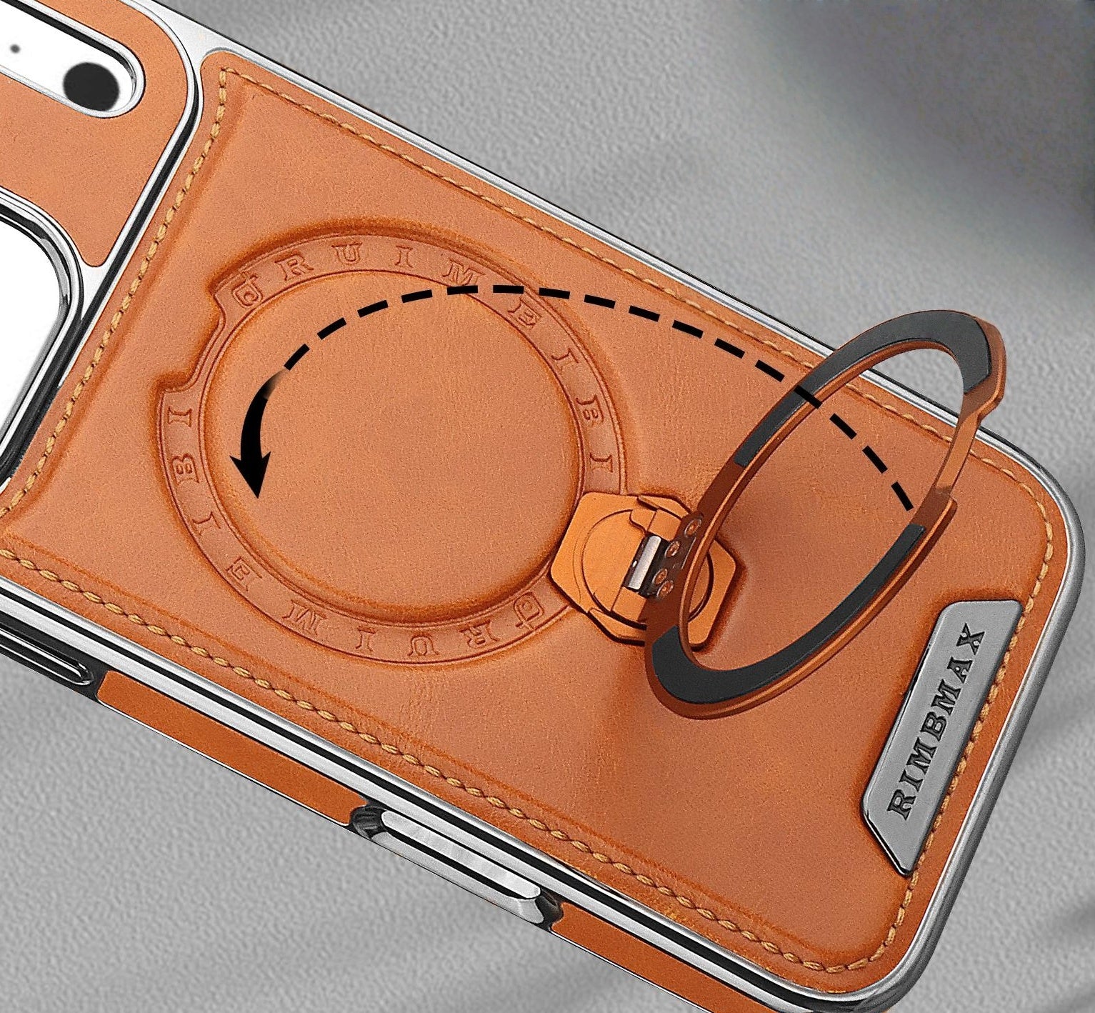 [17 Series Updated]Leather Magnetic Stand Case