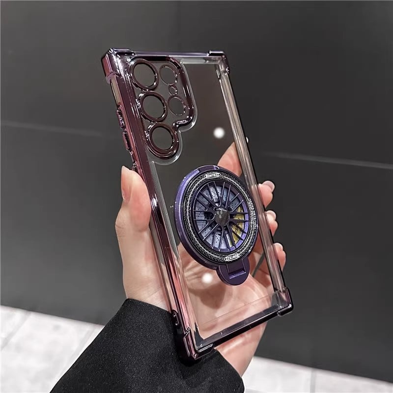 Slim Phone Case with Rotating Fidget Gyroscope & Transformative Stand For Samsung Galaxy S25/S24/S23/S22 Series