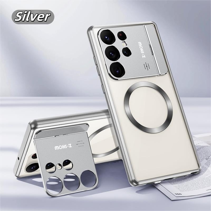 Magnetic Charging Aromatherapy Metal Phone Case For Galaxy S25 S24 S23 S22 S21 Ultra