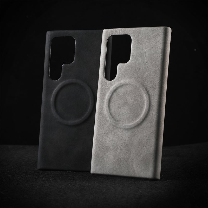 Leather Magnetic Ultra-thin Sweat-proof Phone Case For Samsung Galaxy S23 S24 Ultra