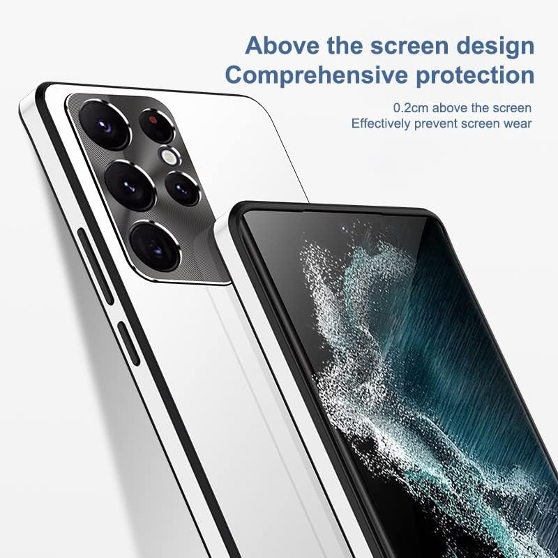 Fashionable Light-sensitive Aurora Metal Lens Soft-edge Mobile Phone Case For Samsung Galaxy S25 S24 S23 S22 S21 Series