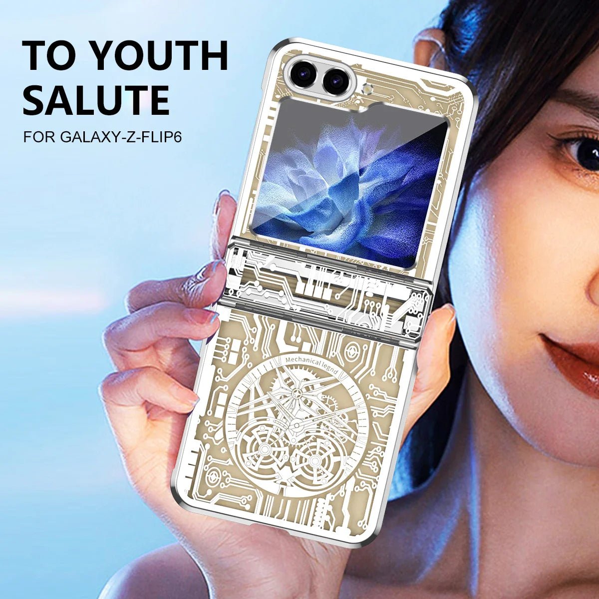 Galaxy Z Flip 7/6/5/4/3 | Transparent Shockproof Case