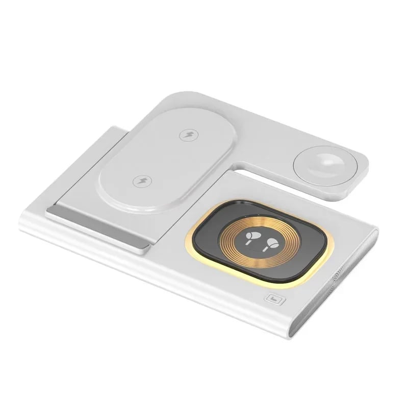 15W 3 in 1 LED Foldable Wireless Charger Stand For Samsung Or iPhone